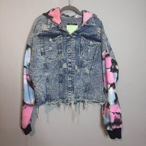 Thrill Denim Jacket with Blue Accents